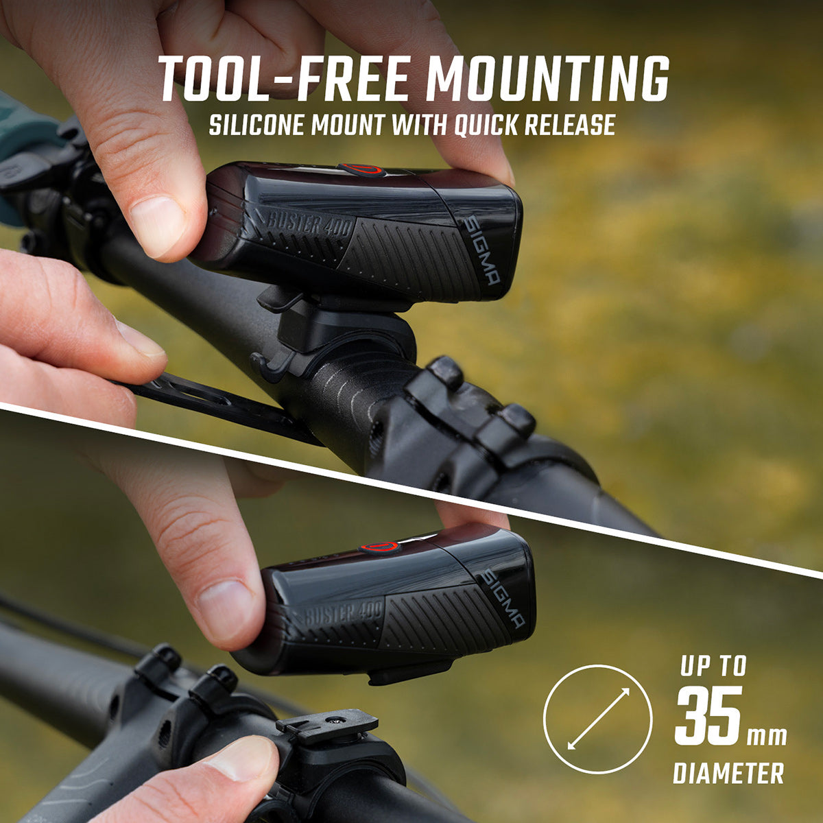 Suporte de luz em silicone SIGMA AURA 100/BUSTER 150/BUSTER 400