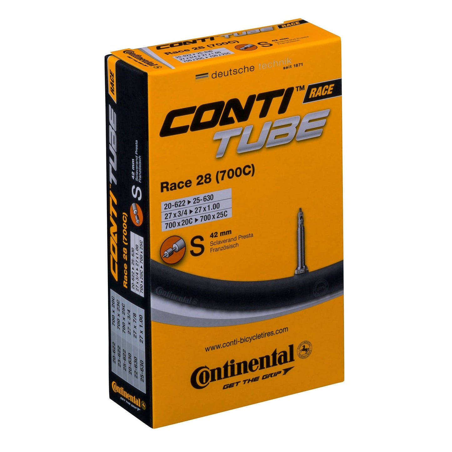 Tubo interior CONTINENTAL RACE 700x20/25c Presta