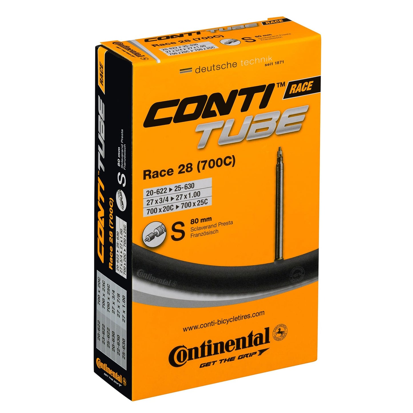 Tubo interior CONTINENTAL RACE 700x20/25c Presta