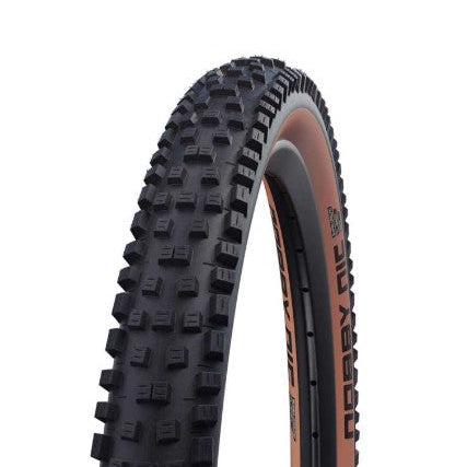 Pneu SCHWALBE NOBBY NIC 29x2.40 ADDIX PERFORMANCE Tubetype Soft Preto/Castanho