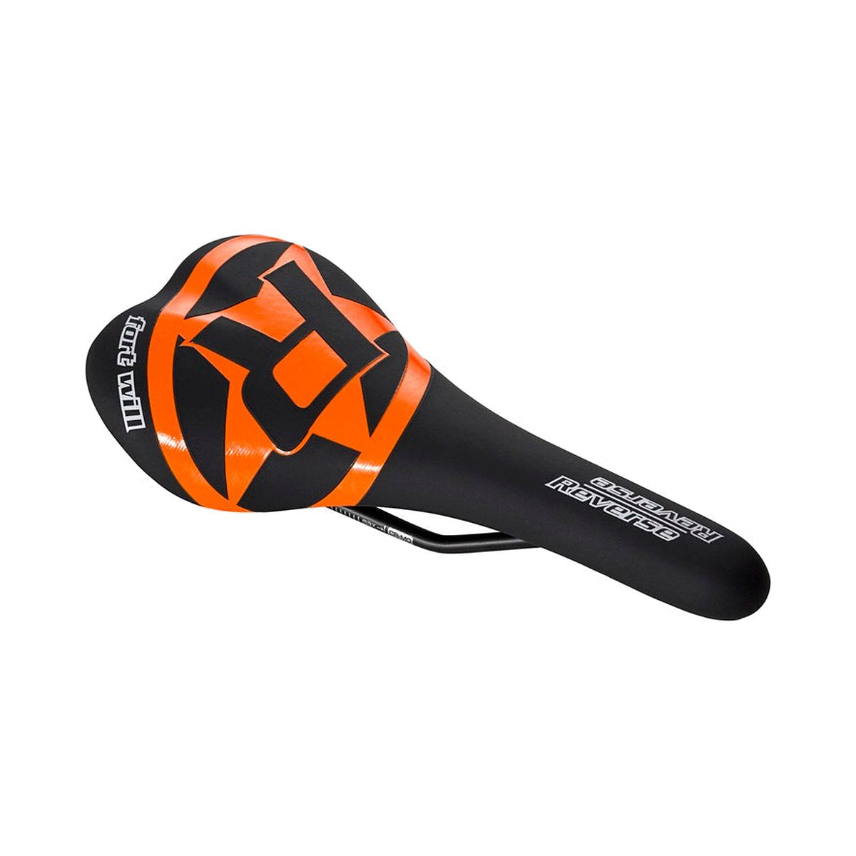 Selim REVERSE COMPONENTS FORT WILL STYLE Trilhos CrMo Preto/Laranja