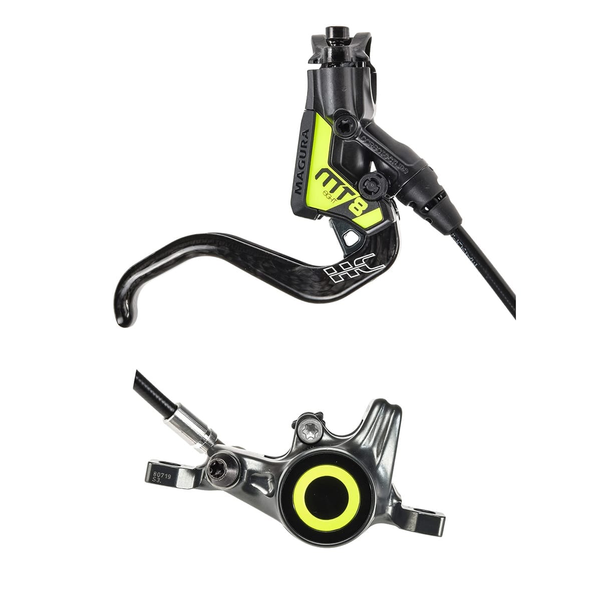 Par de travões MAGURA MT8 SL Discless Cinzento