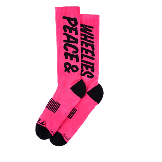 Meias TROY LEE DESIGNS PERFORMANCE PEACE & WHEELIES Fushia 2025