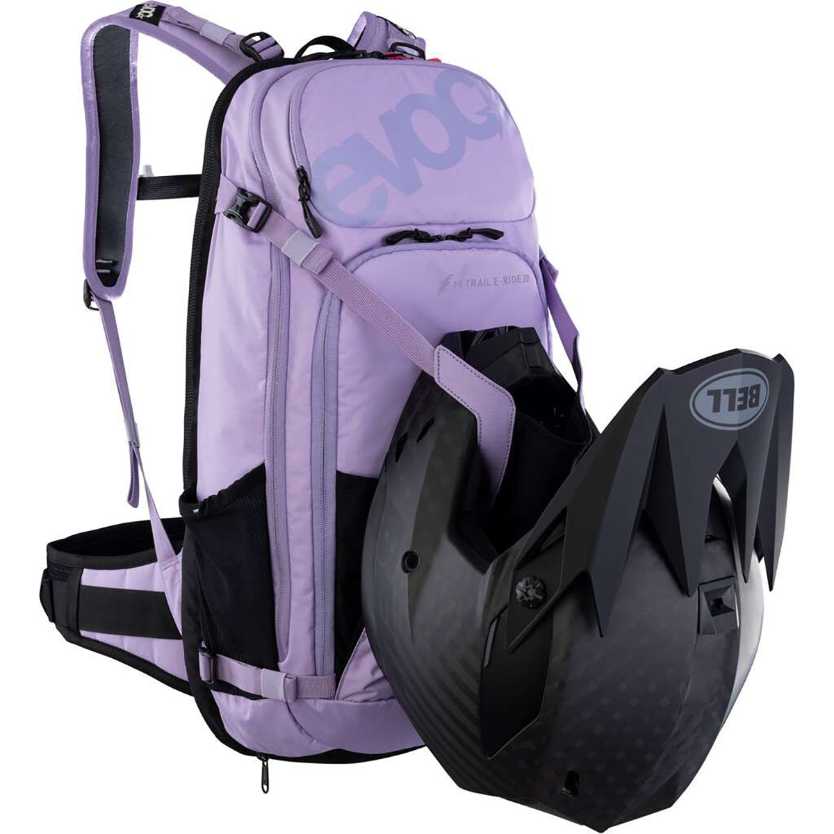 Mochila EVOC TRAIL E-RIDE 20 com proteção dorsal Rosa