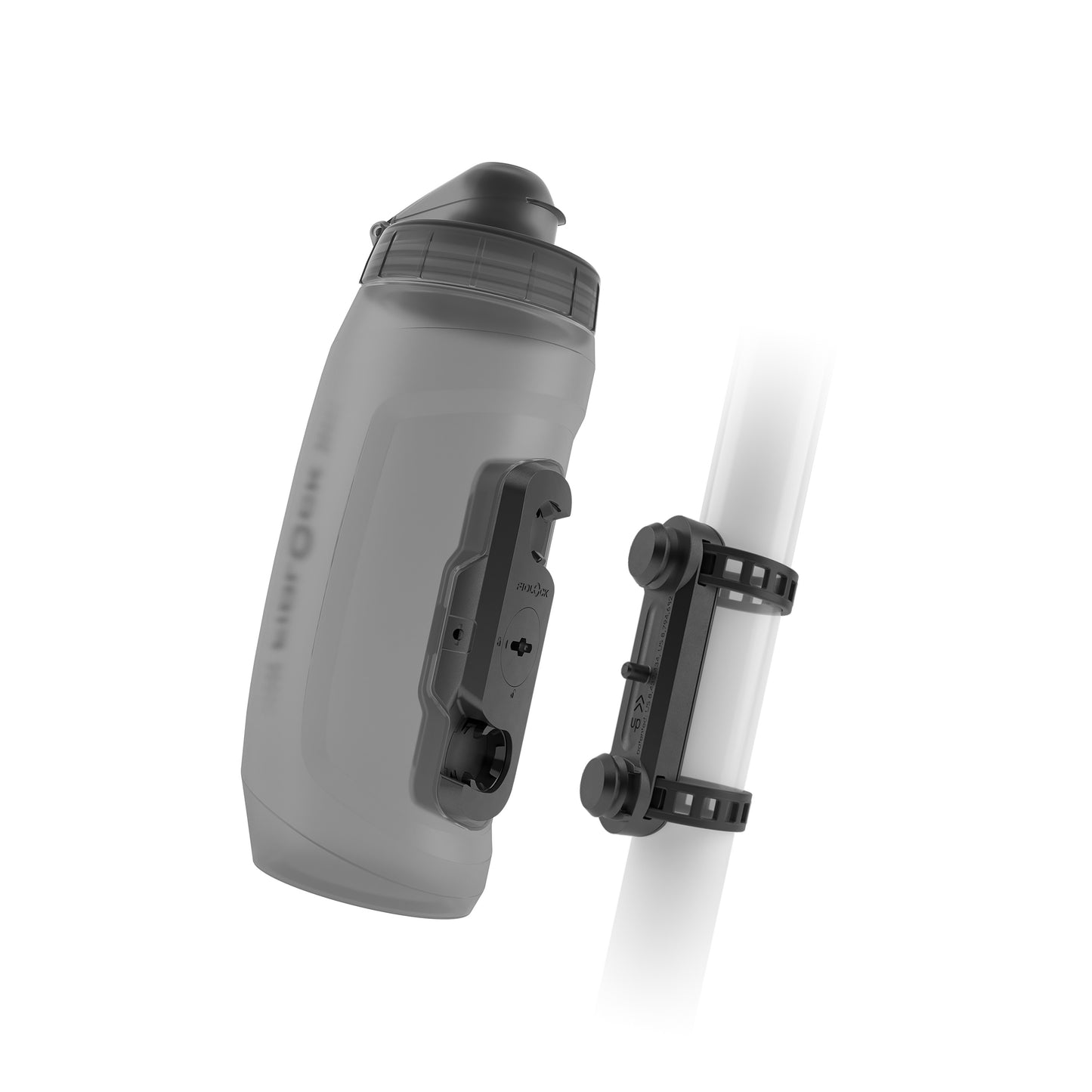 Kit garrafa e porta-garrafas FIDLOCK TWIST UNI BASE 590 ml Fumado