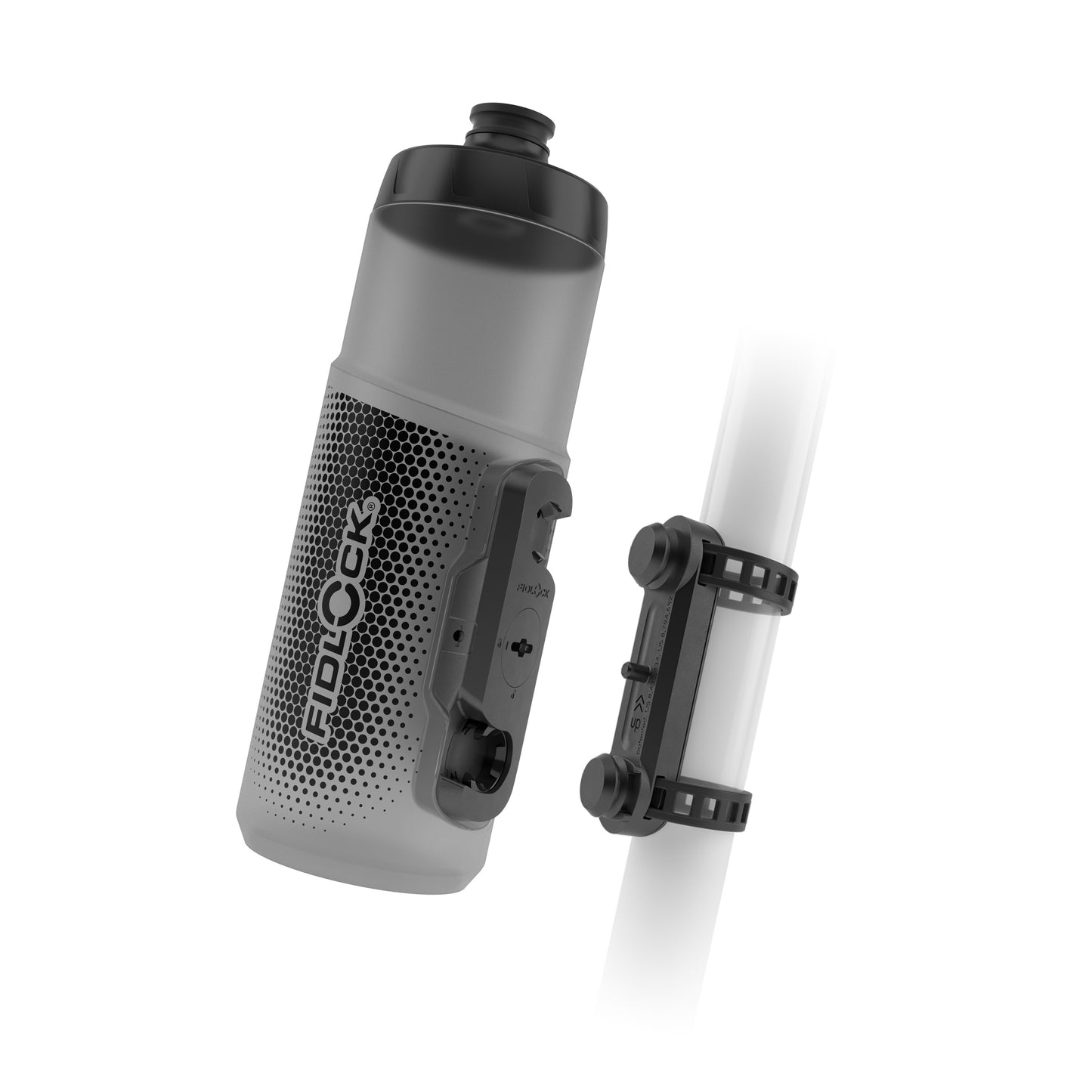 Kit garrafa e porta-garrafas FIDLOCK TWIST UNI BASE 600 ml Fumado