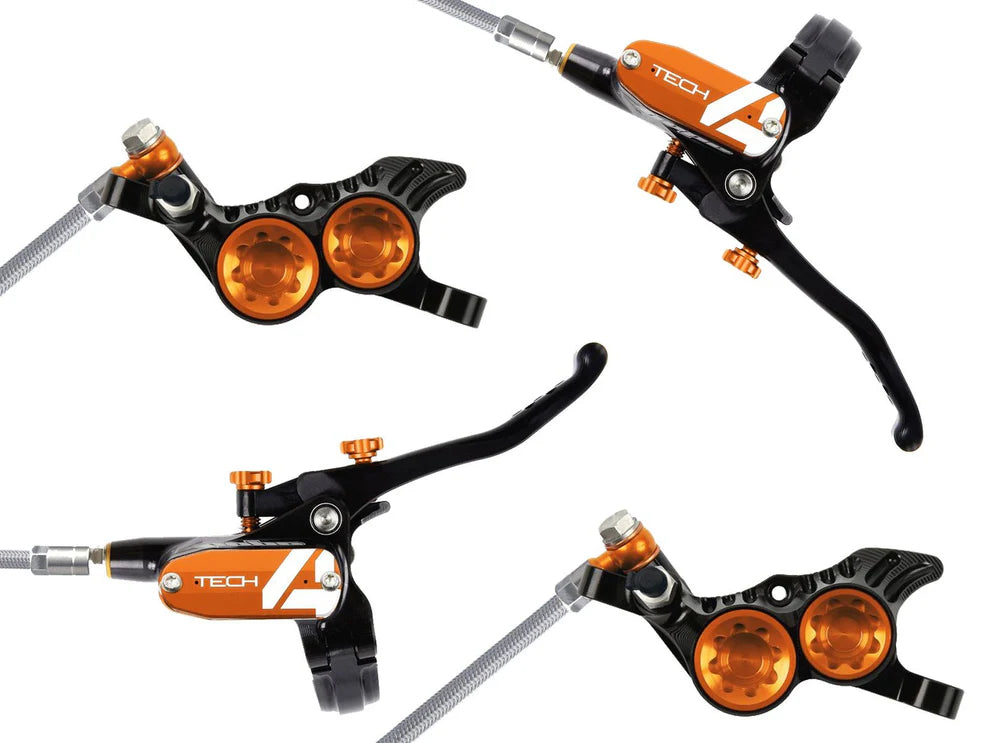 Par de travões HOPE TECH 4 V4 Orange