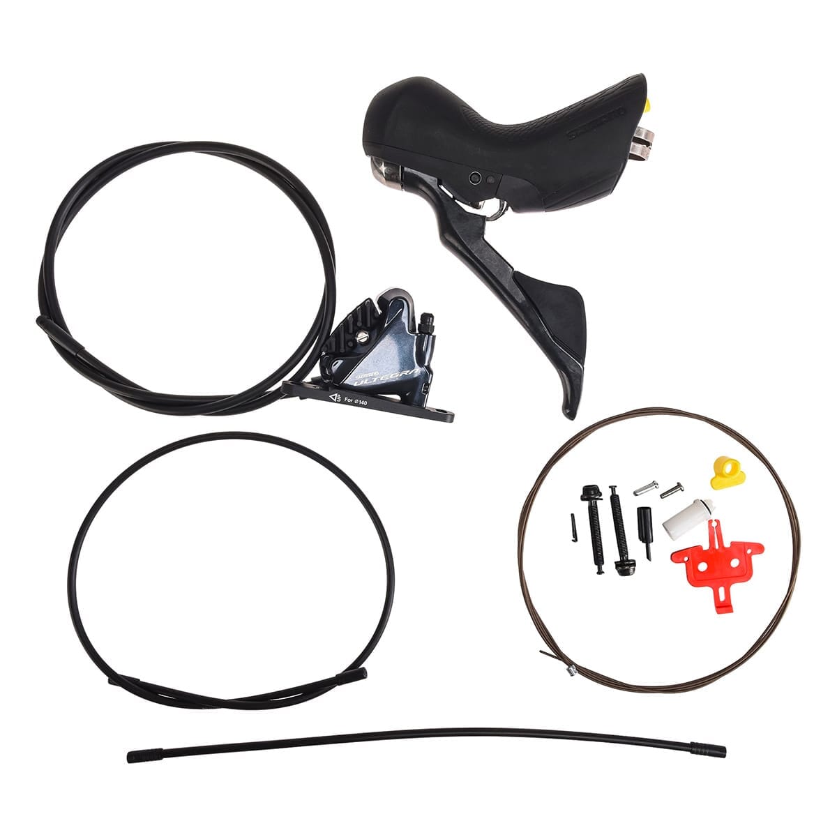 Par de alavancas e pinças SHIMANO ULTEGRA R8020 2x11 Flat Mount Discless