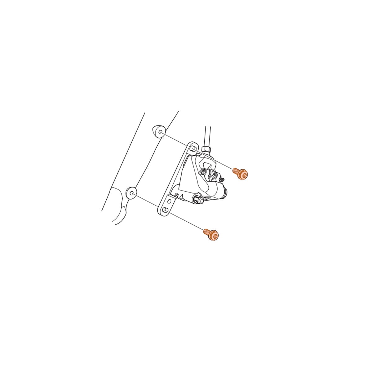 Parafuso de montagem da pinça dianteira SHIMANO DURA-ACE FLATMOUNT R9170