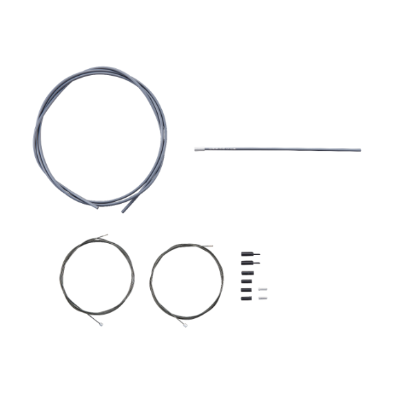 Kit de cabo e caixa de desviador SHIMANO OT-SP41 Optislick cinzento