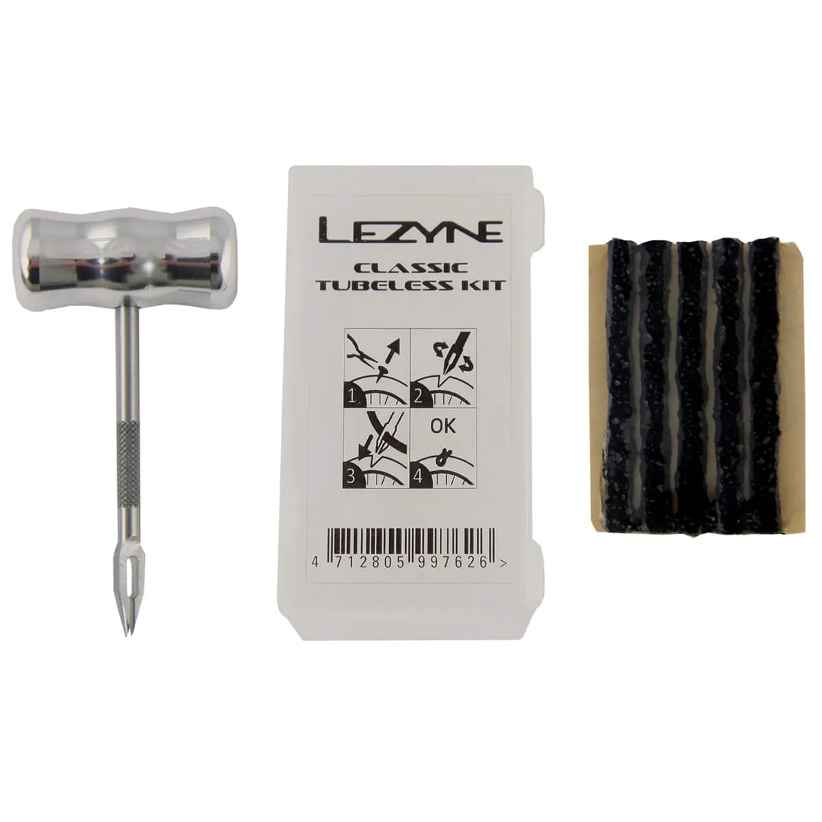 Kit de reparação Tubeless LEZYNE CLASSIC + 5 mechas