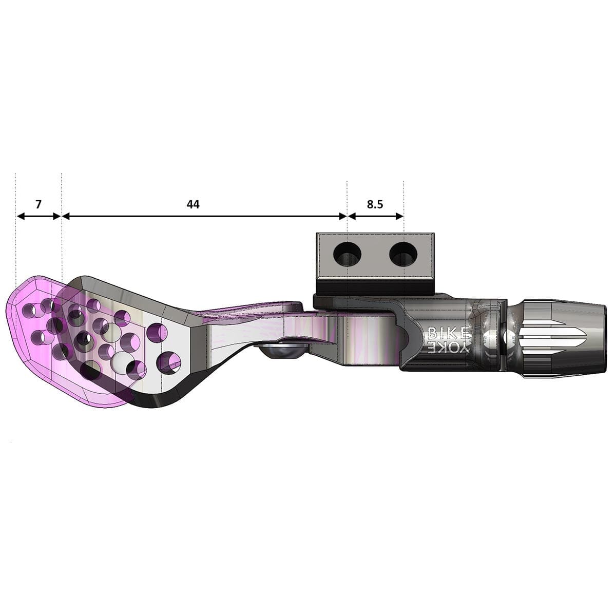 Espigão de selim longo BIKEYOKE TRIGGY ALPHA Encomenda sem colar #BY-TRGAL