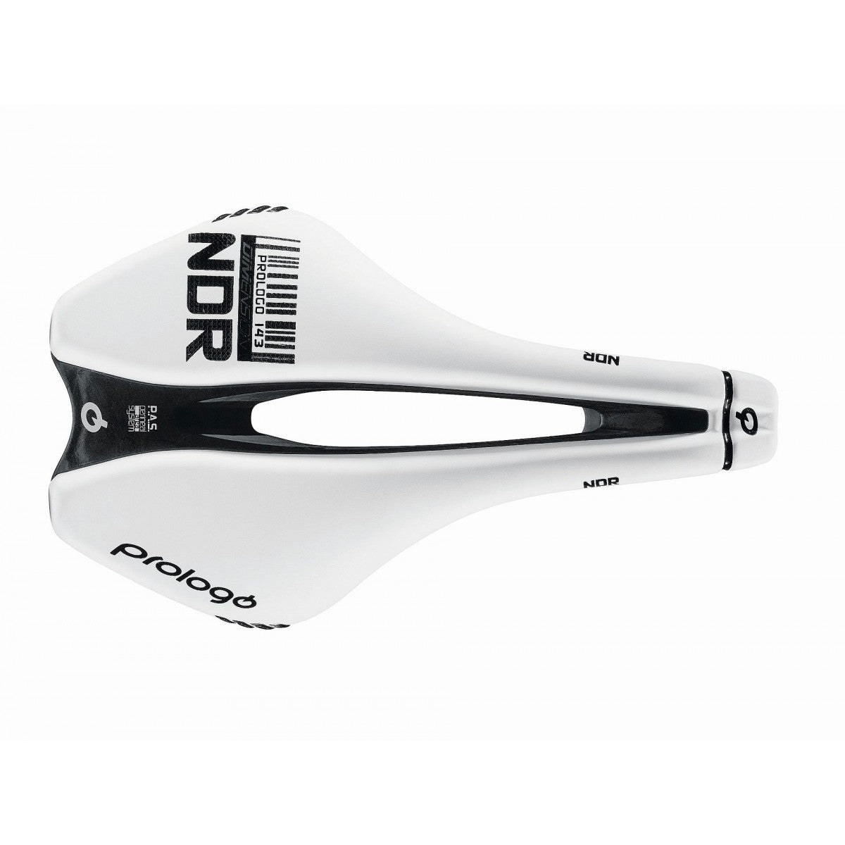Selim PROLOGO DIMENSION NDR Carris de carbono largura 143mm Branco