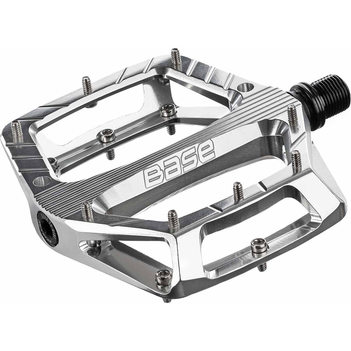 BASE REVERSA Pedais planos prateados