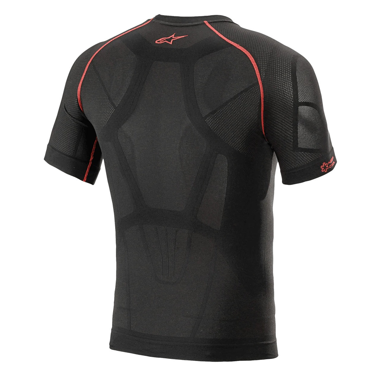 ALPINESTARS RIDE TECH V2 SUMMER Roupa interior de manga curta Preto/Vermelho