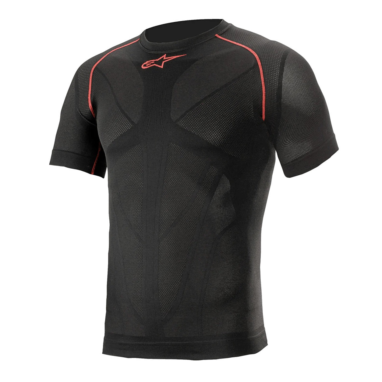 ALPINESTARS RIDE TECH V2 SUMMER Roupa interior de manga curta Preto/Vermelho