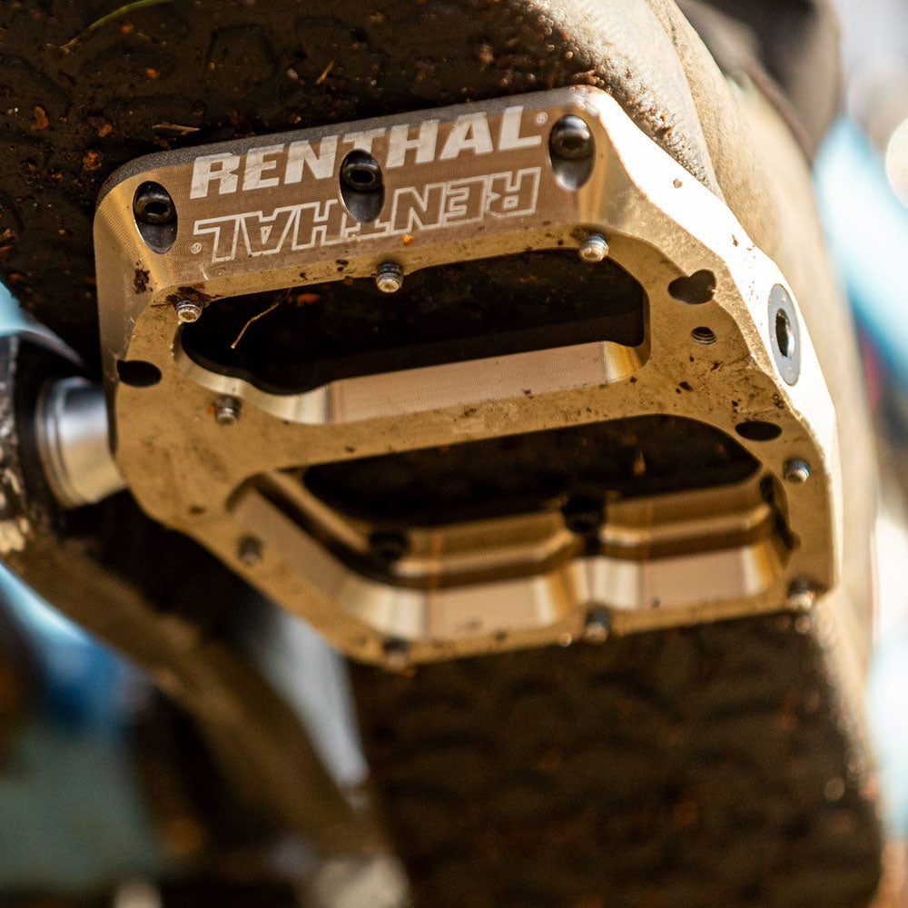 Pedais planos RENTHAL REVO-F Gold