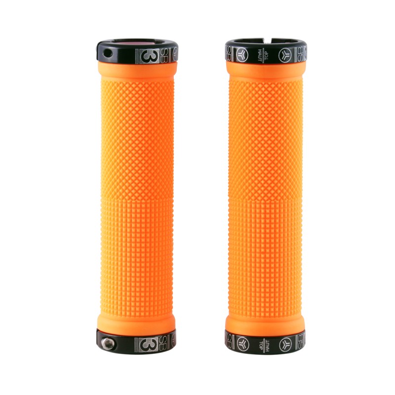 SB3 KHEOPS Lock-On Grips 129 mm Laranja Fluo