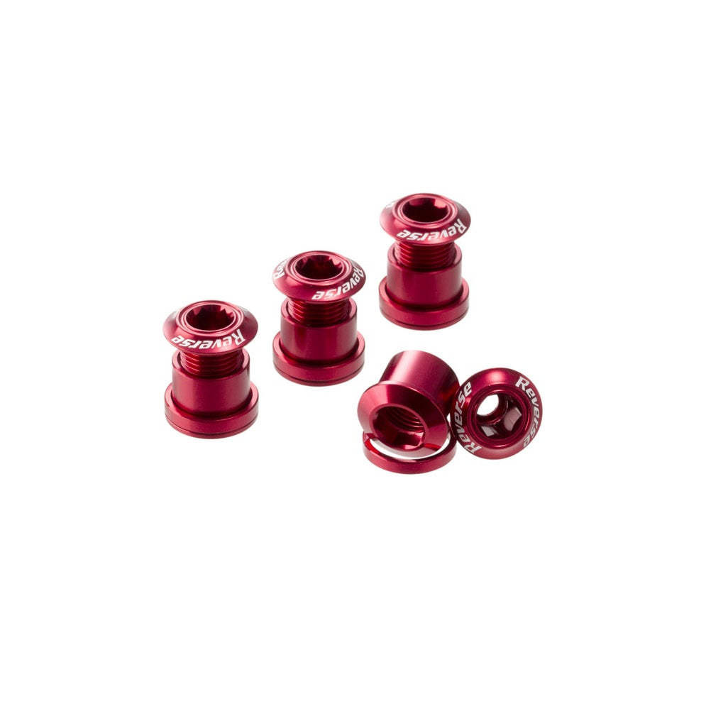 Conjunto de 4 parafusos para chaminés REVERSE COMPONENTS Vermelho
