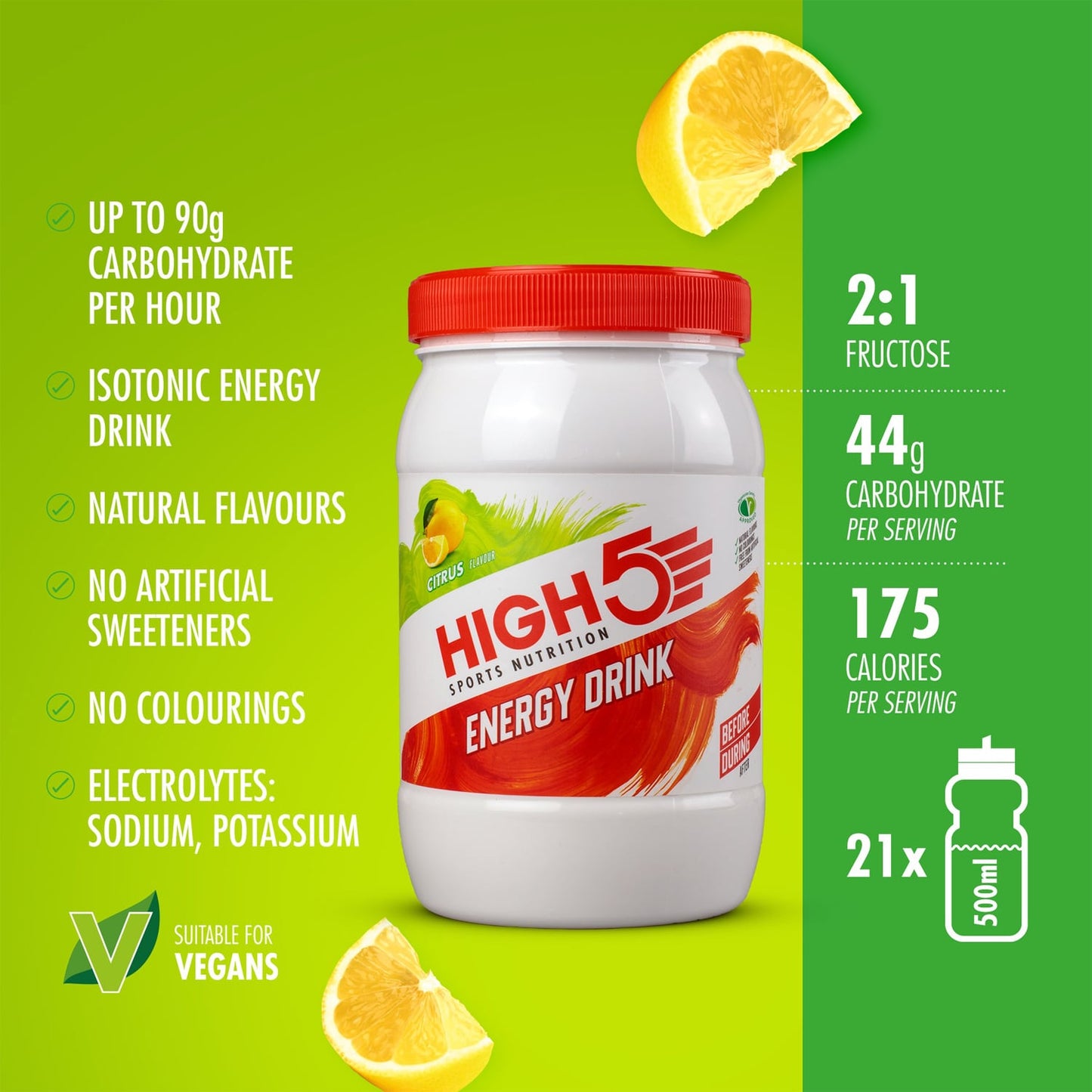 HIGH5 ENERGY DRINK (1kg) Limão