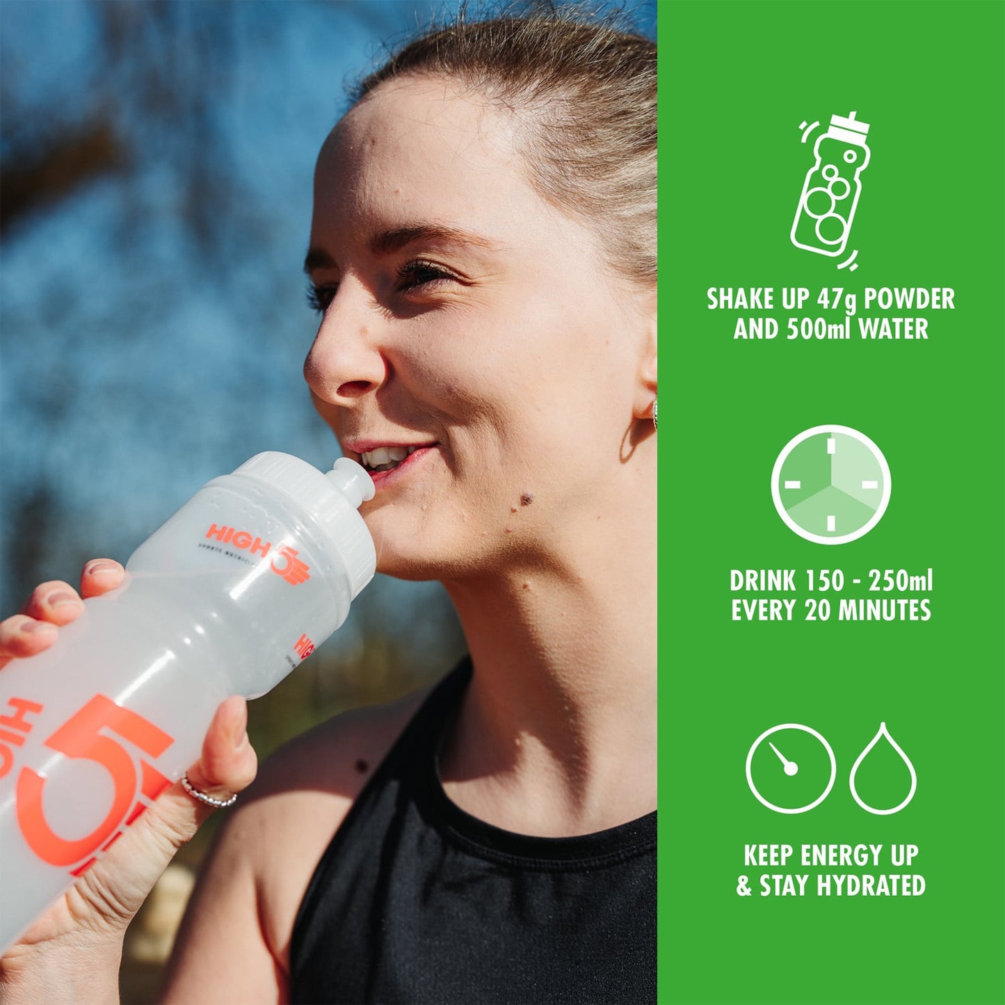 Bebida energética HIGH5 ENERGY DRINK CAFEÍNA (2,2 kg) Limão