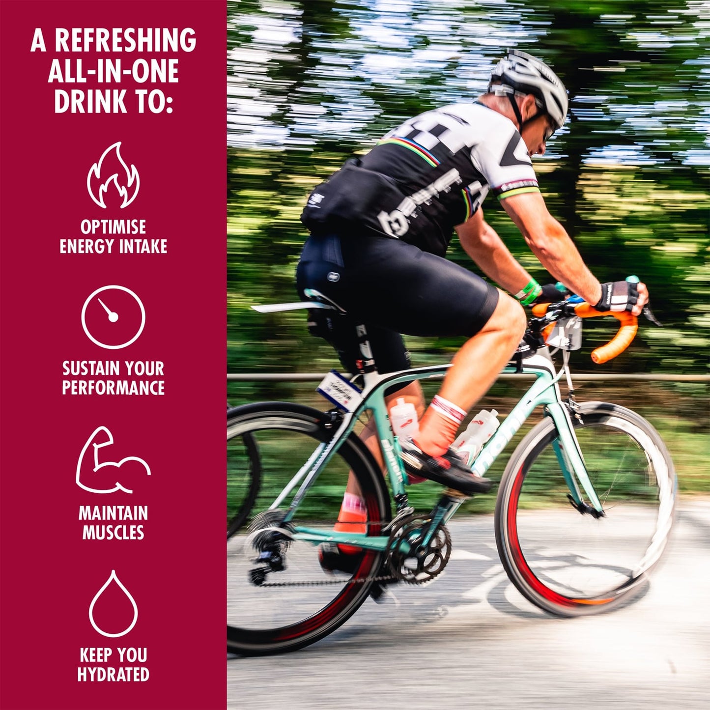 Bebida energética HIGH5 ENERGY DRINK PROTEIN (1.6kg) Frutos vermelhos