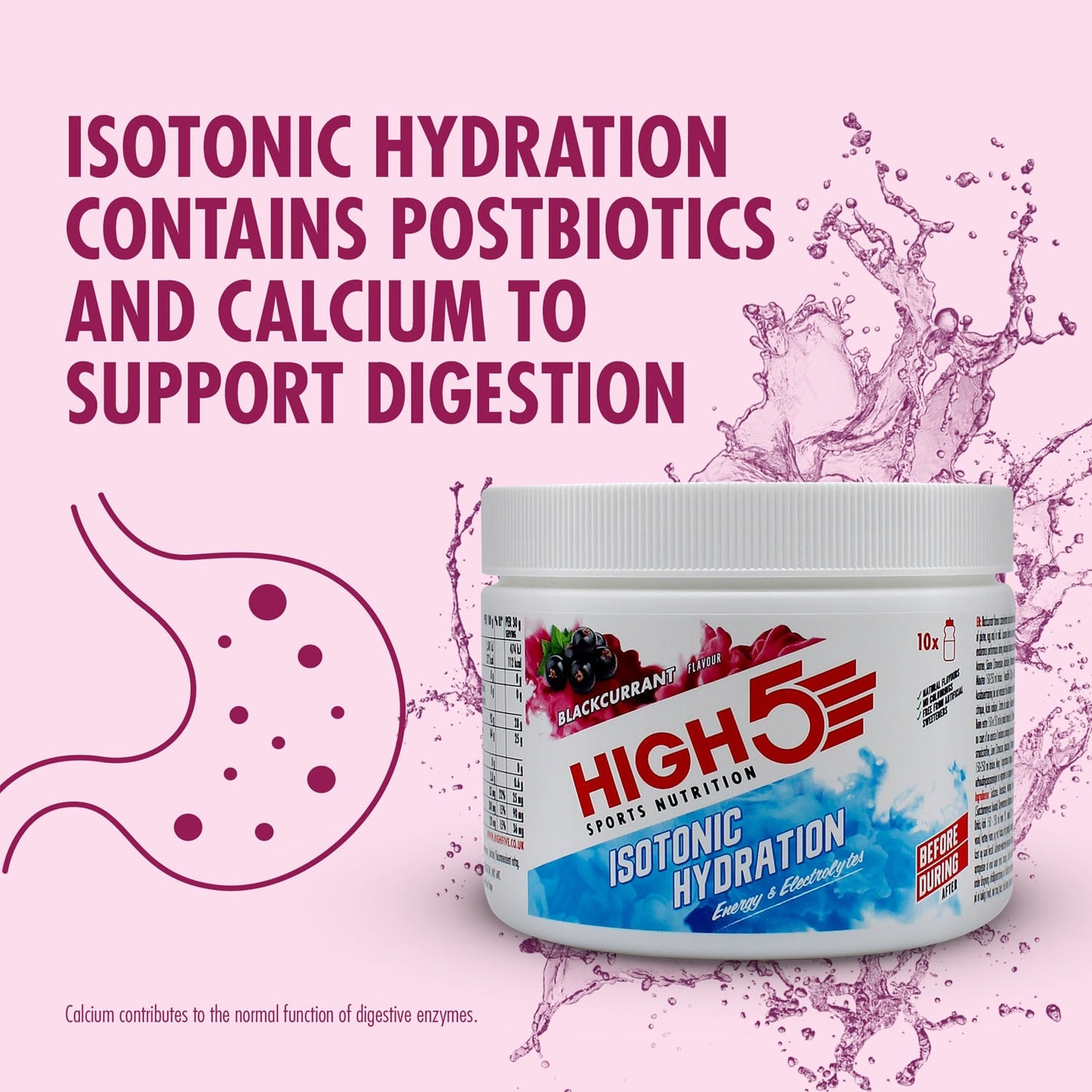 Bebida energética HIGH5 ISOTONIC (300g) Groselha preta