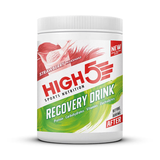 BEBIDA DE RECUPERAÇÃO HIGH5 (450g) Batido de morango