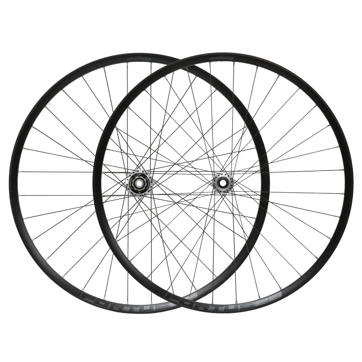 Par de Rodas HOPE FORTUS 26 W 26" PRO 5 15x100mm/12x135mm Prata