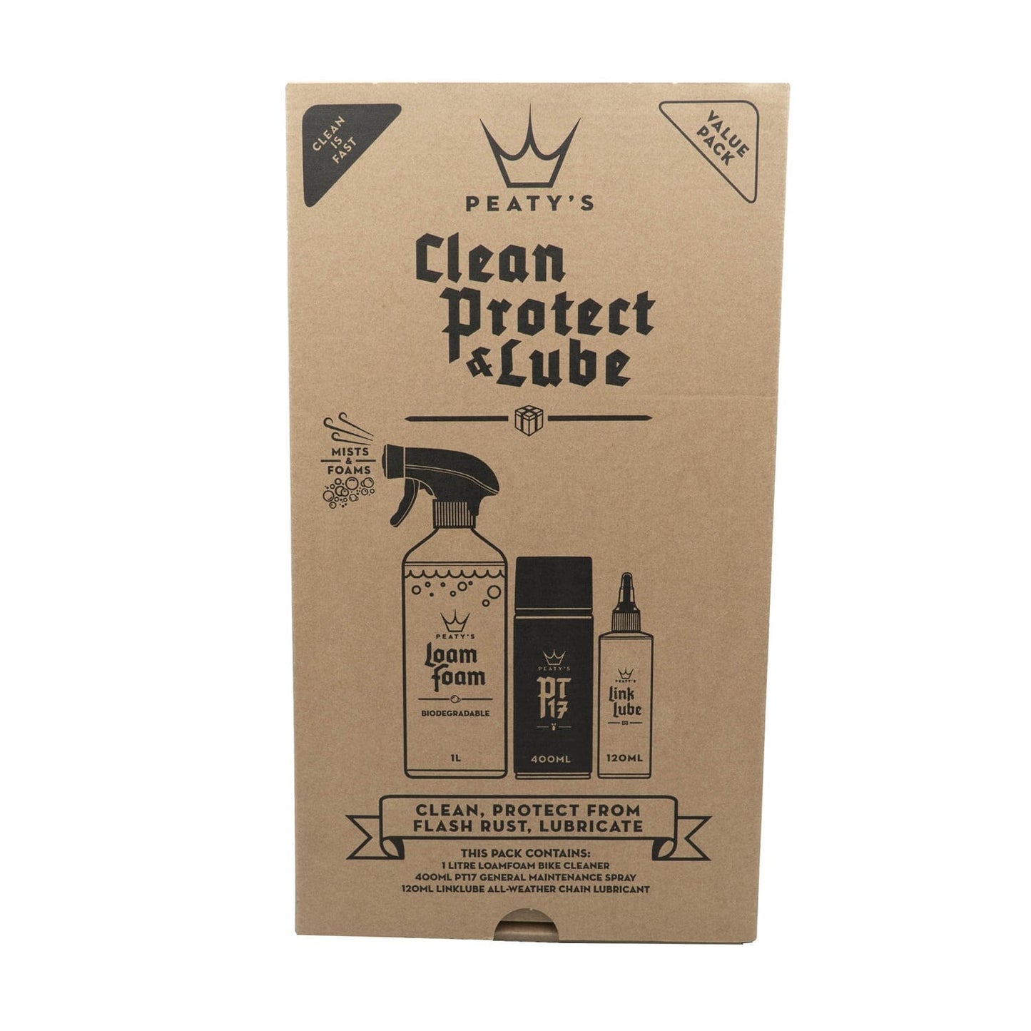 Kit de manutenção PEATY'S WASH PREVENT LUBRICATE STARTER PACK