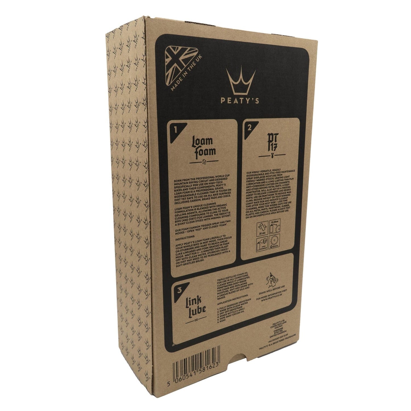 Kit de manutenção PEATY'S WASH PREVENT LUBRICATE STARTER PACK