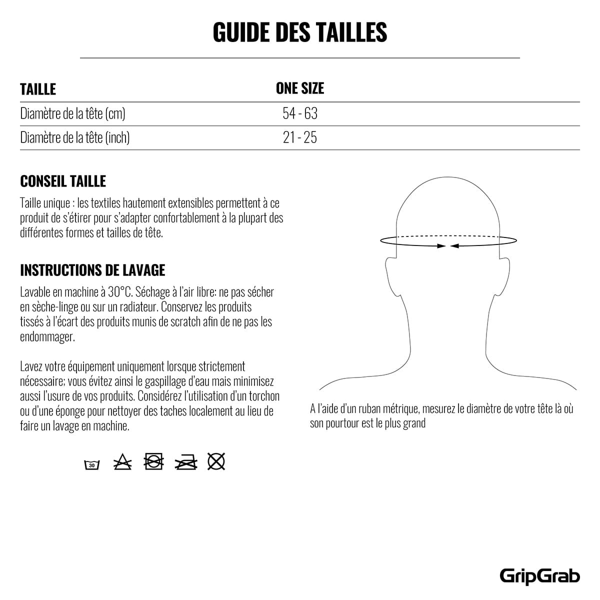 Lenço GRIPGRAB Preto