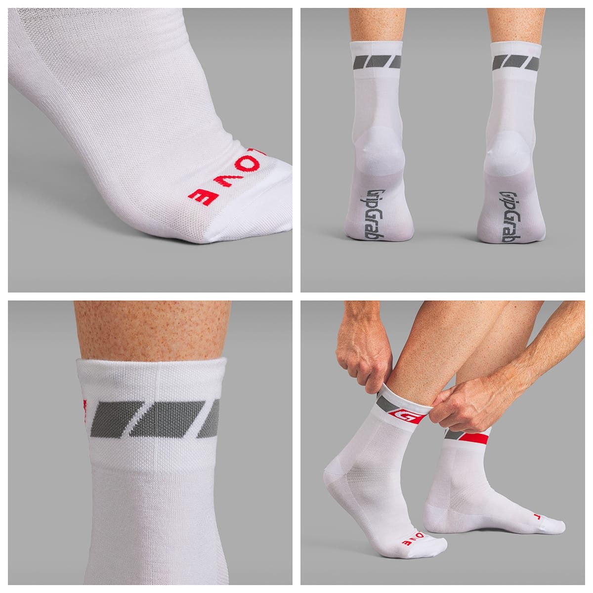 GRIPGRAB REGULAR CUT SUMMER Socks Branco