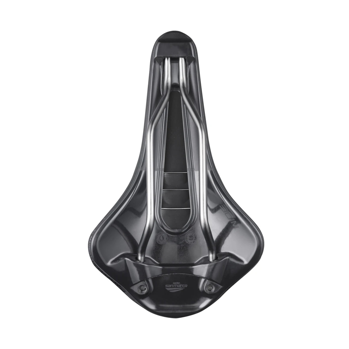 Selim SAN MARCO SHORTFIT 2.0 SHIELD SUPERCOMFORT OPEN-FIT RACING L3 Largura 155 mm Carris de aço Xsilite Preto