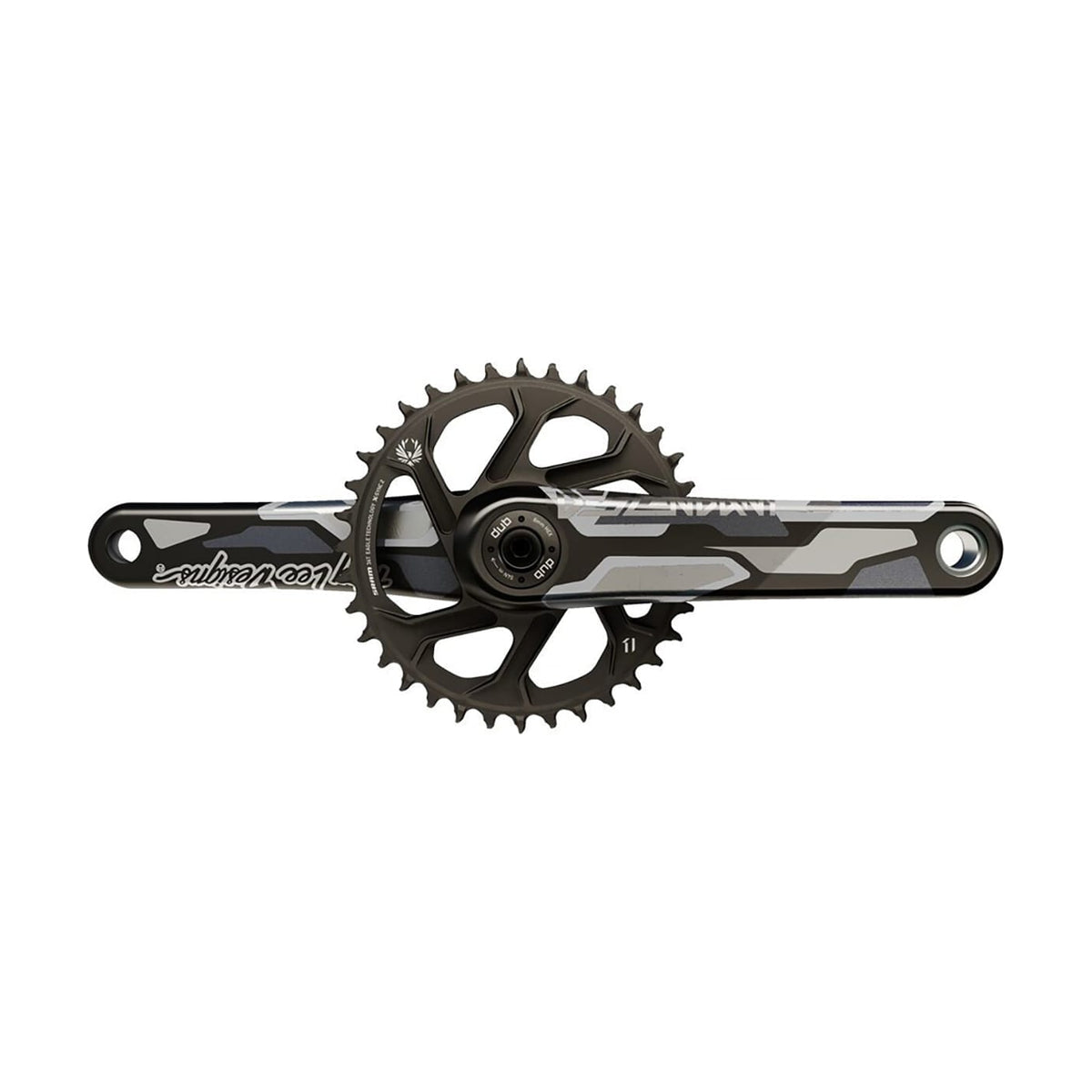 Pedaleiro 11/12V TRUVATIV DESCENDANT TLD EAGLE ALL DH DUB83 Preto Carbono