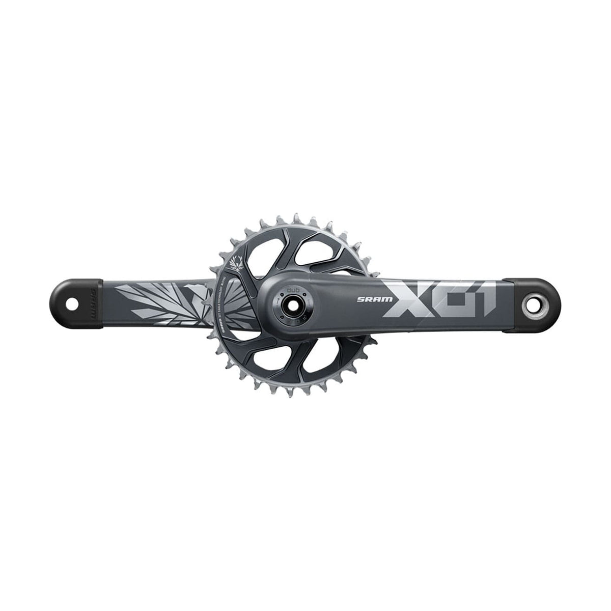Pedaleira 11/12V SRAM X01 EAGLE BOOST 148 DUB Preto Carbono