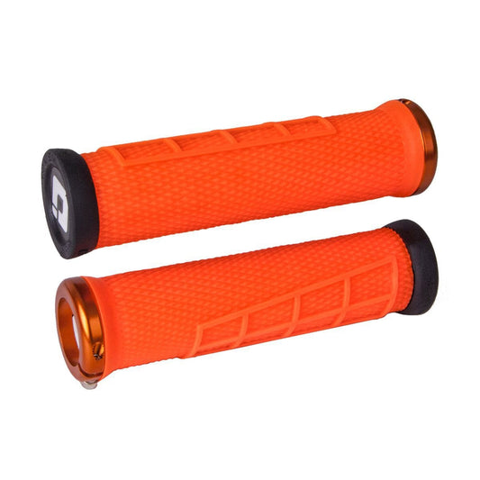 Punhos ODI ELITE FLOW Lock-On 130 mm Laranja
