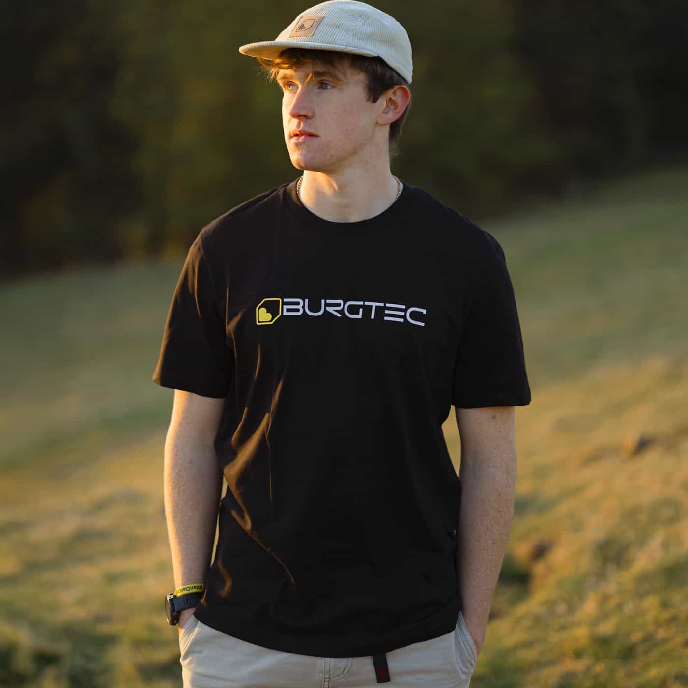 T-Shirt com logótipo BURGTEC Preto