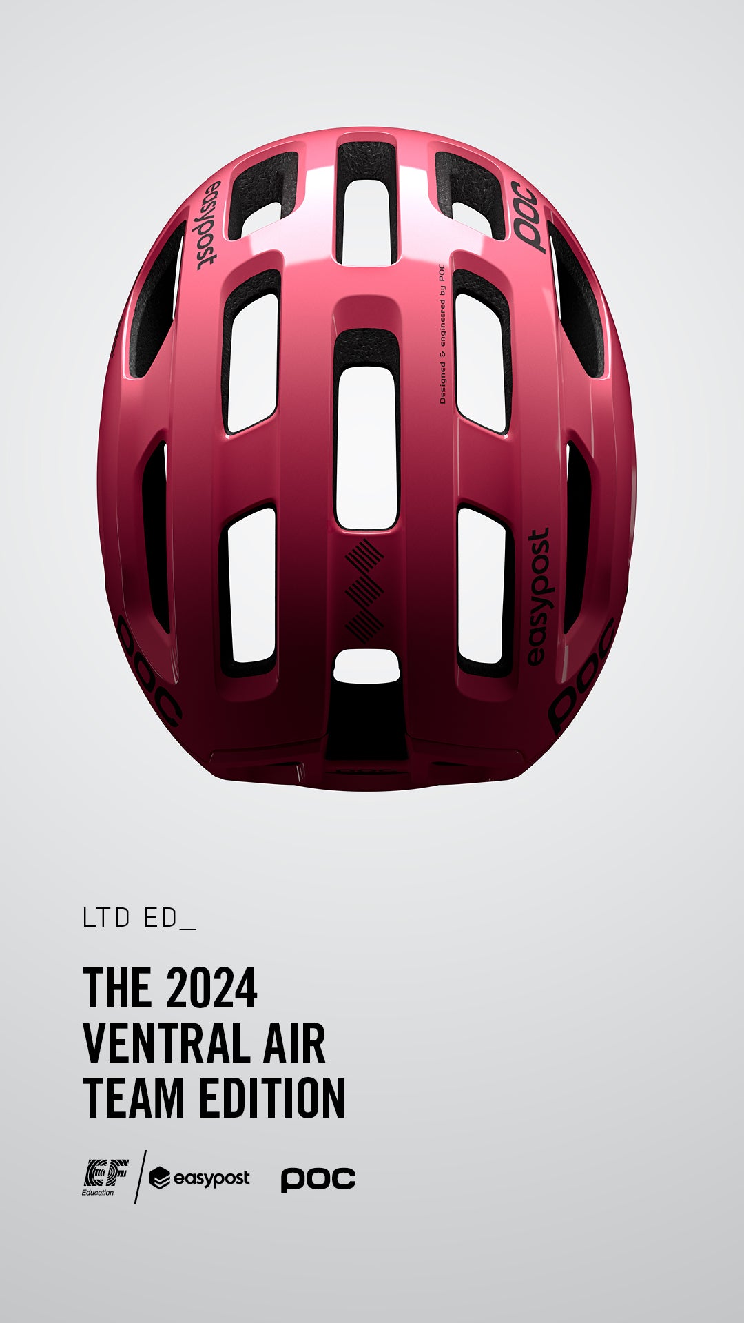 Capacete de estrada POC VENTRAL AIR MIPS EF Race team LIMITED Rosa 2024