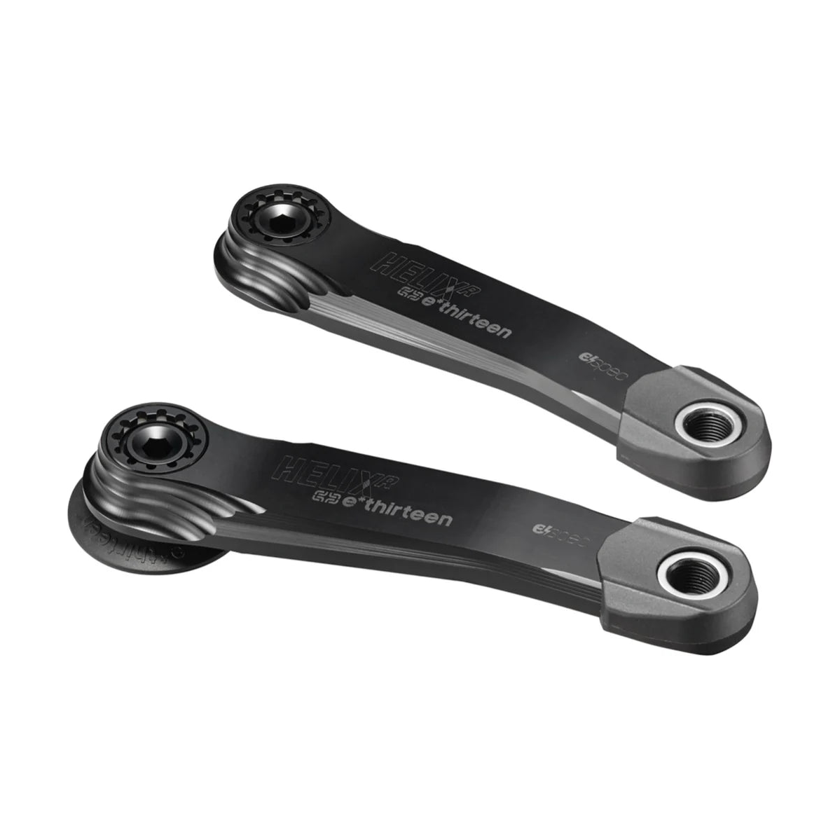 Manivelas VAE E.THIRTEEN E-SPEC HELIX RACE ALLOY para Bosch SX / Brose S Mag / TQ HPR50 / DJI Avinox Preto
