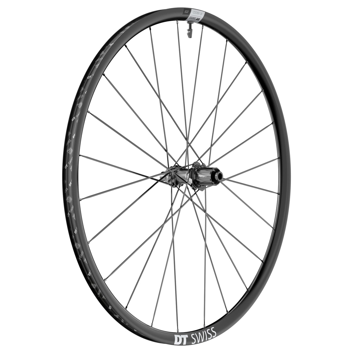 DT SWISS E 1800 SPLINE 23 DISC Roda traseira pronta para tubeless (bloqueio central) 2024