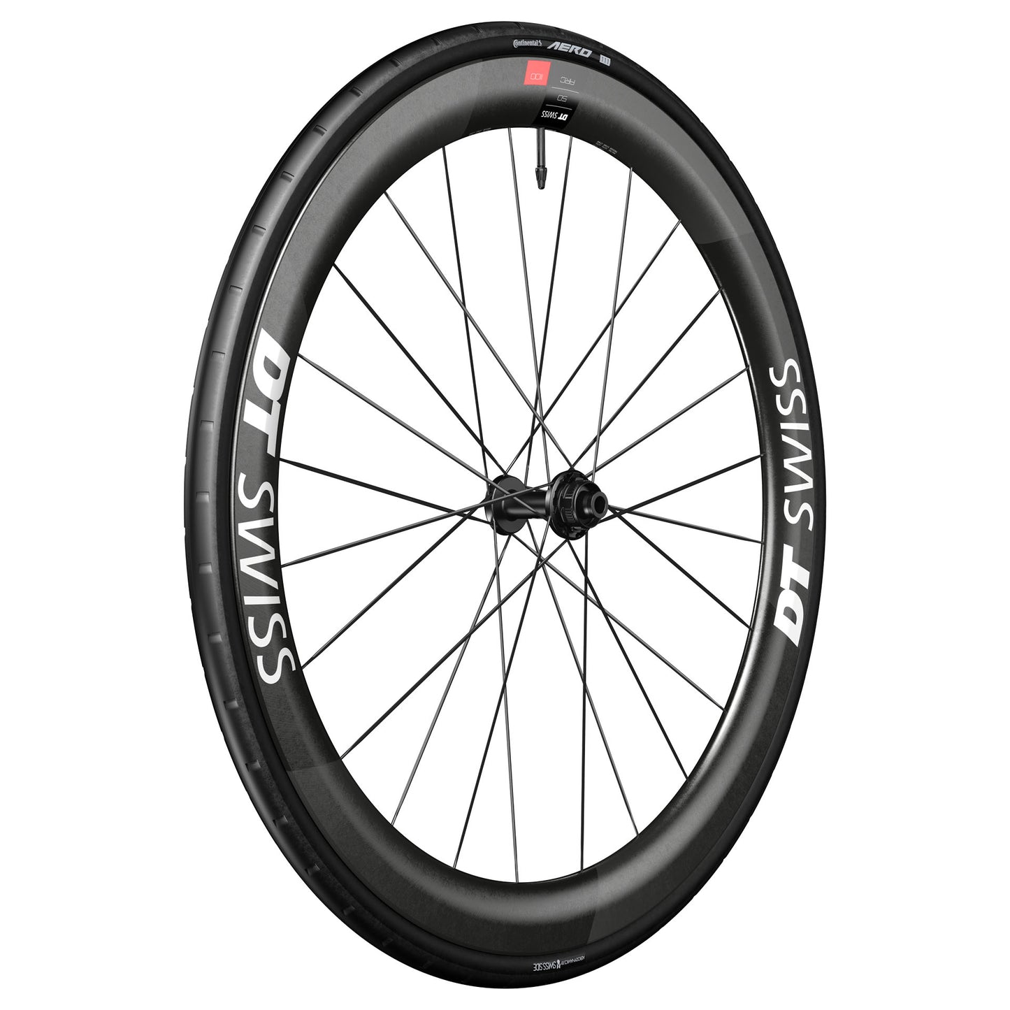DT SWISS ARC 1100 DICUT WTS SPO 50 DISC Roda dianteira pronta para tubeless (bloqueio central)
