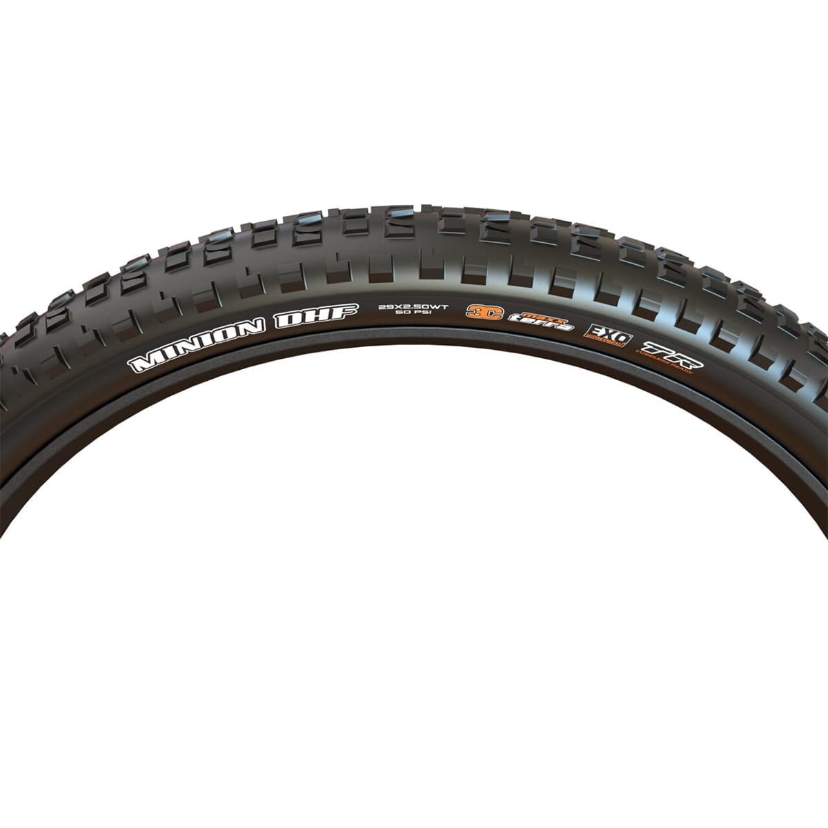 Pneu maxxis Minion dhf 29x2.50 wt dh e50 3c maxxgrip hemoilless pronto flexível preto