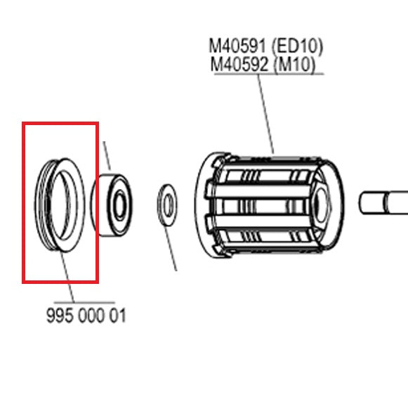 Junta de lábio MAVIC para corpo de roda livre FTS-L/FTS-X