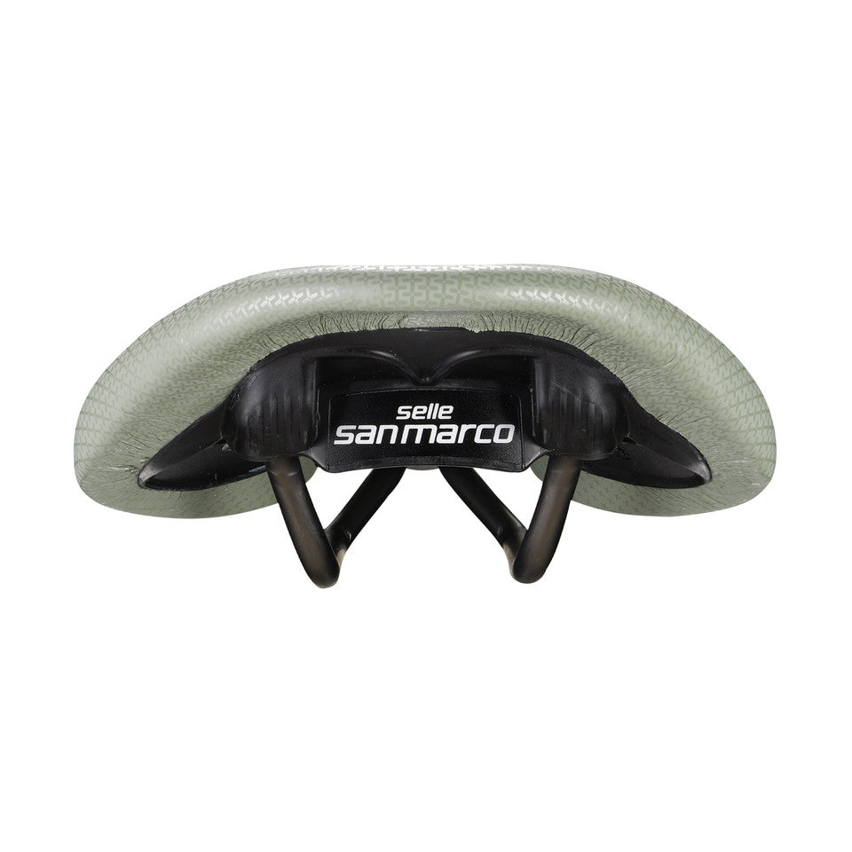 Selim SAN MARCO ALLROAD SUPERCONFORT OPEN-FIT RACING L3 Largura 146 mm Carris de aço Xsilite Sage Green
