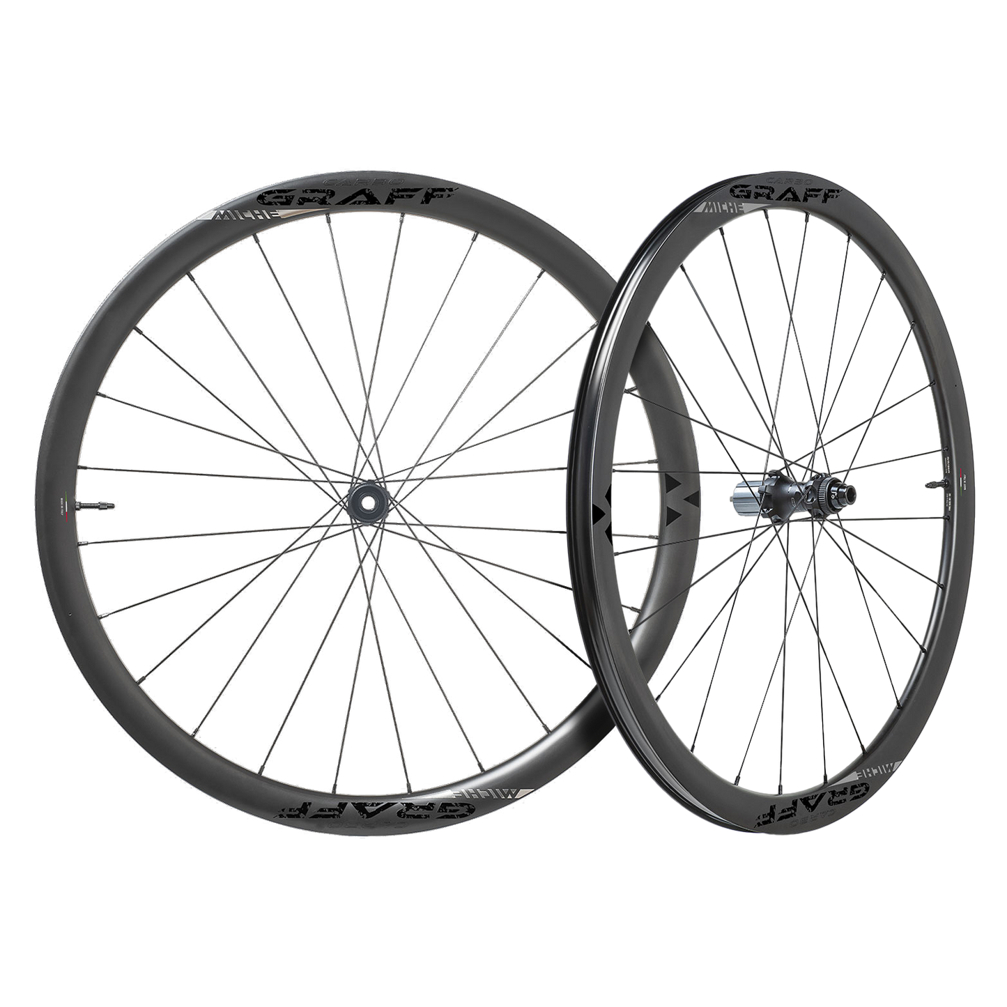 Par de rodas MICHE CARBO GRAFF EVO DISC Tubeless Ready (Center Lock)