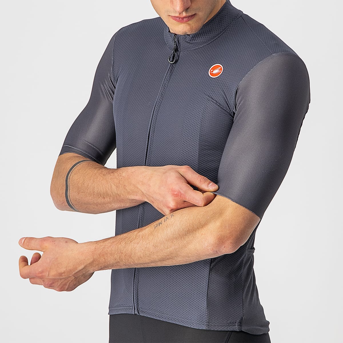 Camisola de manga curta CASTELLI ENDURANCE ELITE Cinzento