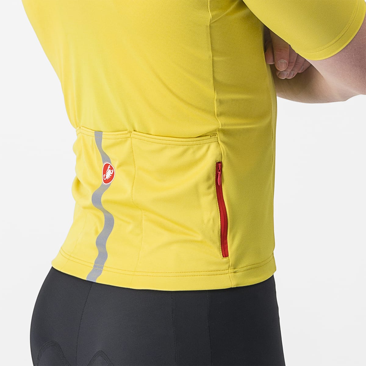 CASTELLI CLASSIFICA Camisola de manga curta Amarelo