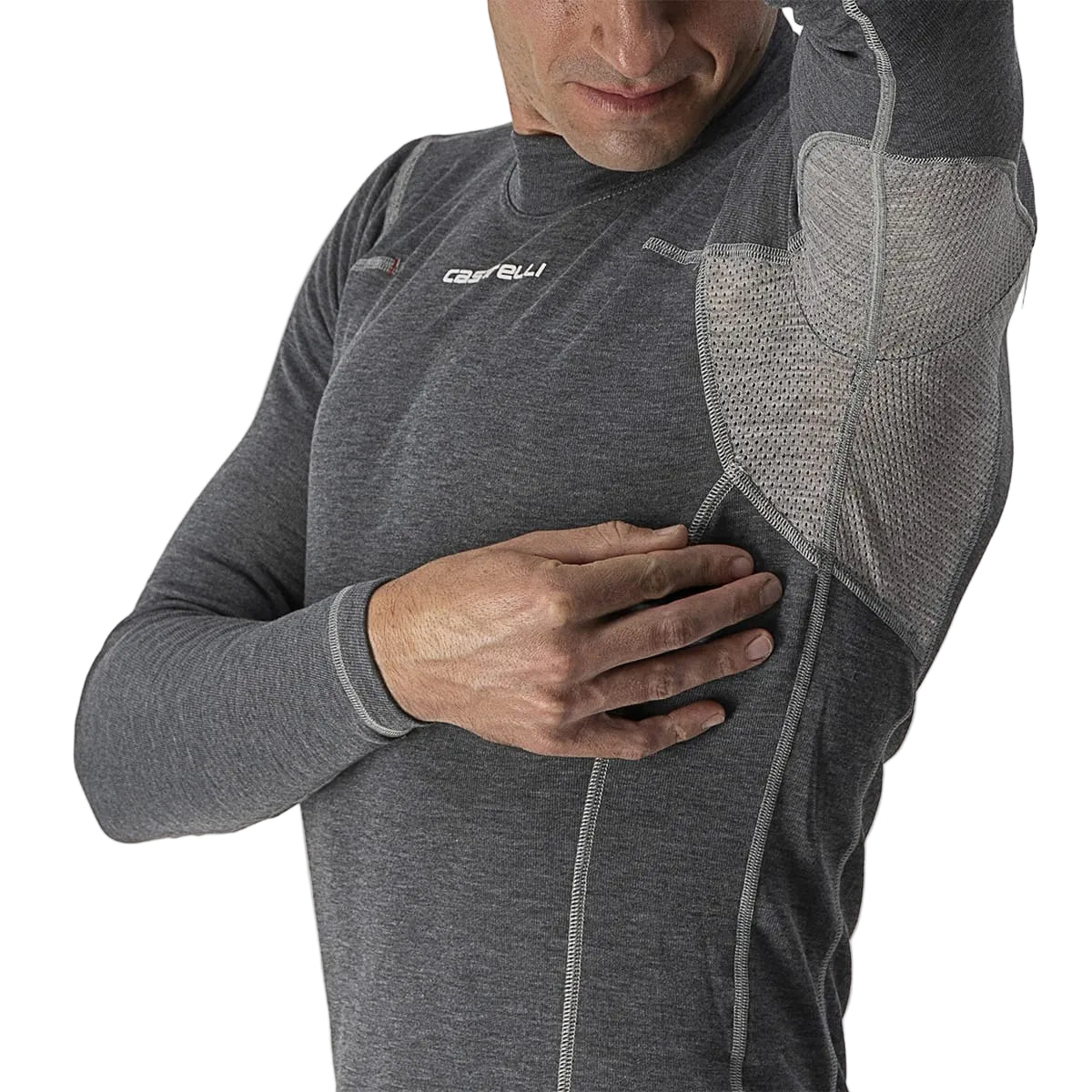 Interior CASTELLI FLANDERS WARM Mangas Compridas Cinzento