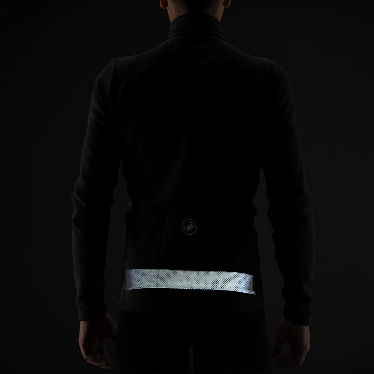 Camisola de manga comprida CASTELLI PURO 3 FZ Preto/Cinzento